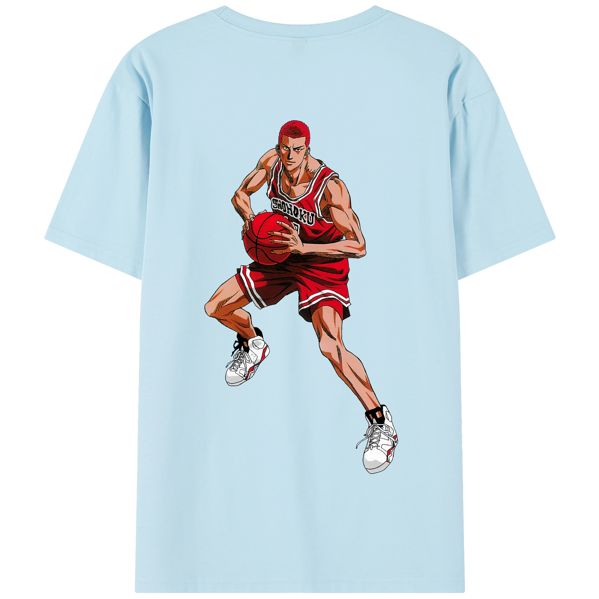 SLAM DUNK／スラムダンク 綿100％半袖Tシャツ（背面プリント）